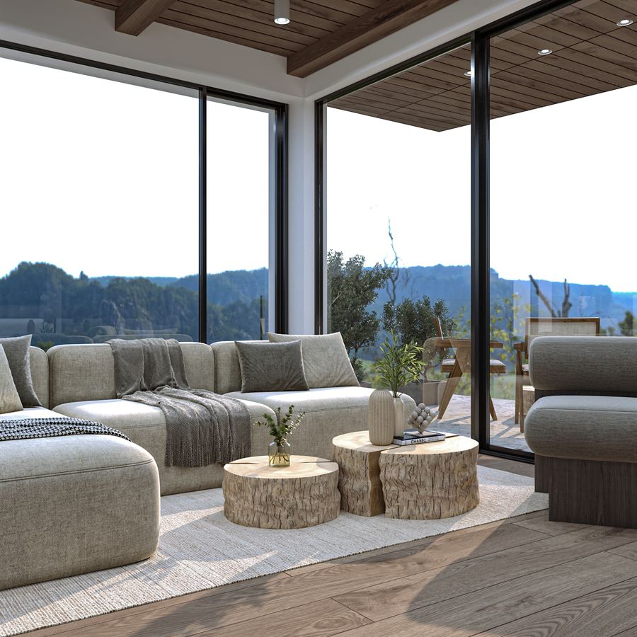 Refugiu Montan — proiect de design interior, Casa de munte · Chalet